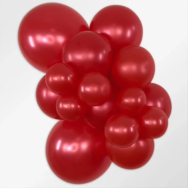 Sempertex ballon i farven Metallic Red