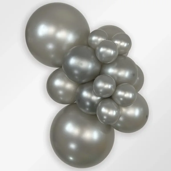 Sempertex ballon i farven Metallic Silver