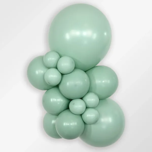 Sempertex ballon i farven Pastel Dusk Green Tea