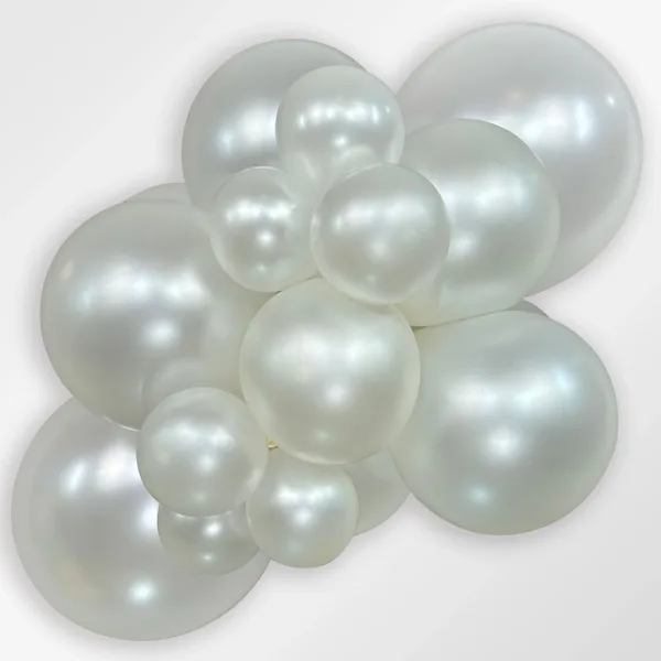 Sempertex ballon i farven Pearl White